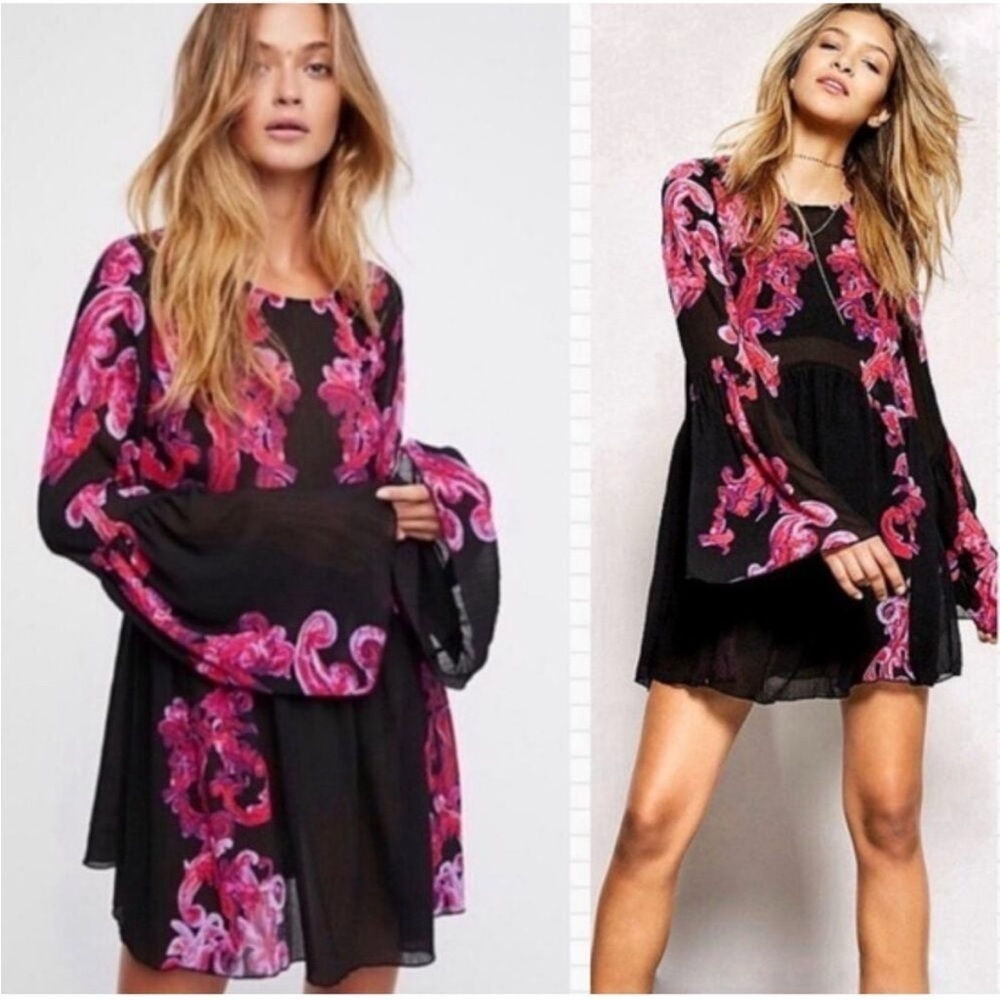 Free People Intimately Symphony Sheer Mini Dress S Sundress